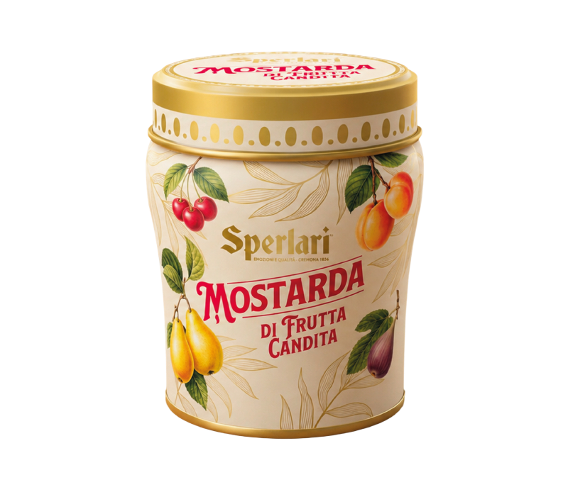 Un nuovo look per la Mostarda Sperlari, che rinnova la sua immagine senza rinunciare alla tradizione. La ricetta si arricchisce di olio essenziale di senape, mentre un nuovo ricettario propone abbinamenti inediti, dai classici con formaggi, carni e bolliti a combinazioni più originali.