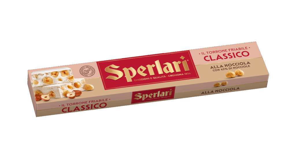 Ingredienti: nocciole 45%, sciroppo di glucosio-fruttosio, zucchero, miele 5%, ostie , albume d'uovo, aromi, aroma naturale di limone.