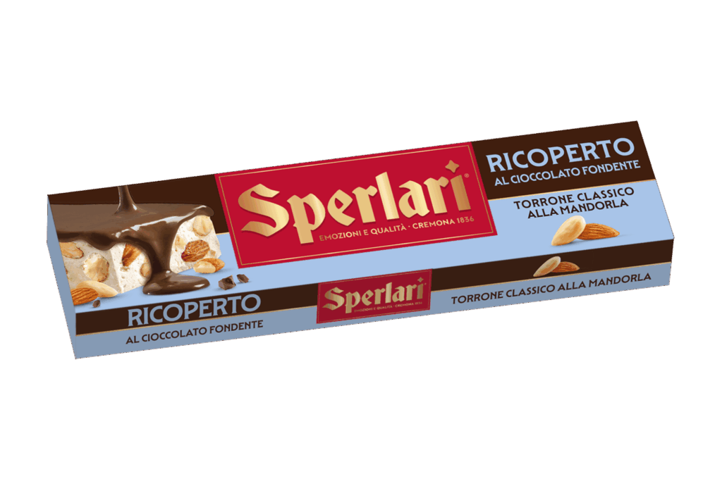 Torrone Ricoperto Con i torroni ricoperti Sperlari, la bontà del torrone è resa ancora più irresistibile da una golosa copertura.