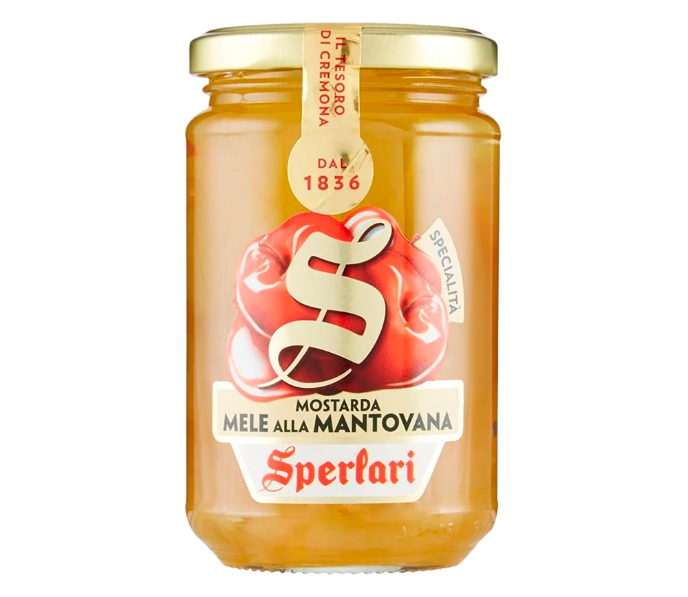 Ispirata alla tradizione, la Mostarda Sperlari è lavorata con cura e disponibile in diverse varianti e formati: dalle confezioni iconiche come la Lattina Liberty e il Vaso Ermetico, fino alle versioni monofrutto e alle ricette ispirate ai grandi classici. Sono perfette per accompagnare formaggi, carni e piatti delle feste. Ottima anche in abbinamenti creativi, per dare un tocco originale ad antipasti e aperitivi.