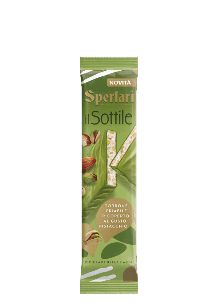 Torrone Sottile Le stecche sottili Sperlari: un nuovo modo di gustare il torrone. Fragranti, sottili e golosissime, sono perfette da spezzare e gustare in ogni momento, per vivere un vero e proprio momento di coccola.