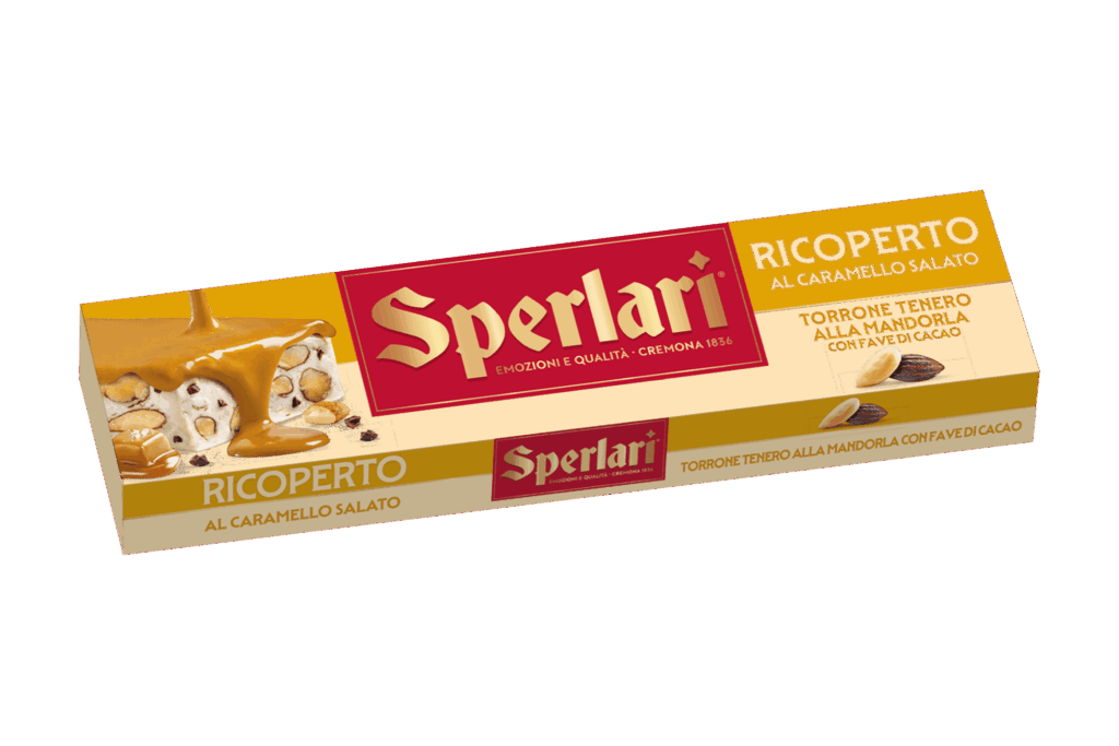 Torrone Ricoperto Con i torroni ricoperti Sperlari, la bontà del torrone è resa ancora più irresistibile da una golosa copertura.