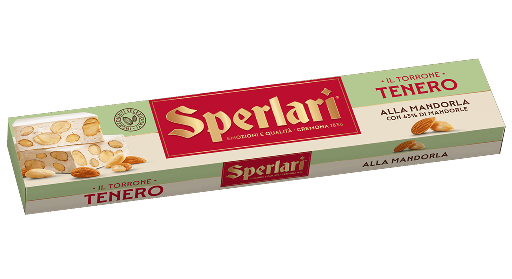 Torrone Bianco I torroni bianchi Sperlari sono un omaggio alla tradizione natalizia: classici o teneri, arricchiti con mandorle, nocciole e pistacchi selezionati per regalare un’esperienza di gusto unica.