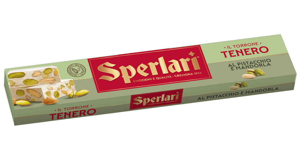 Torrone Bianco I torroni bianchi Sperlari sono un omaggio alla tradizione natalizia: classici o teneri, arricchiti con mandorle, nocciole e pistacchi selezionati per regalare un’esperienza di gusto unica.