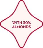 WITH 30% ALMONDS