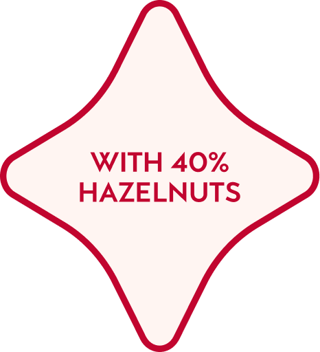 Ingredients: hazelnuts 40%, glucose-fructose syrup, sugar, honey, wafers , egg white, natural lemon flavoring, flavoring.May contain other nuts, milk, soy.