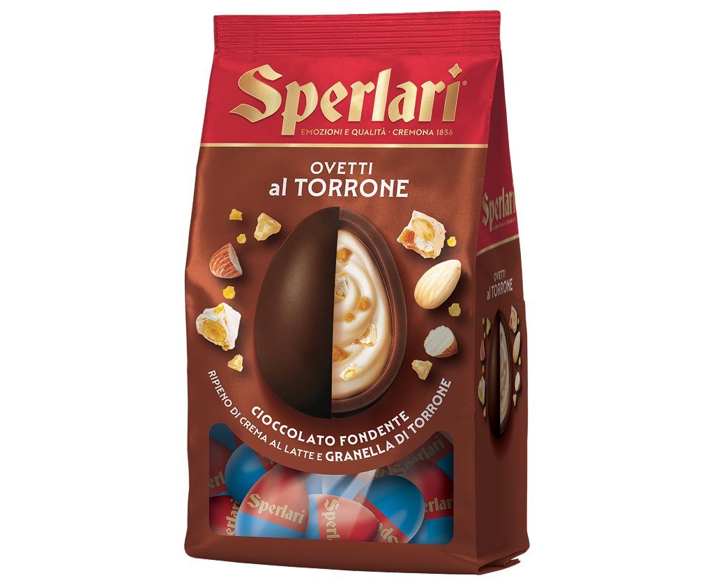 Scopri le irresistibili uova e ovetti di cioccolato firmate Sperlari: dal nocciolato Zanzibar, arricchito con nocciole intere e pregiato cioccolato, all’esclusivo Uovo Sperlari realizzato in collaborazione con Mina, fino agli ovetti Sperlari con deliziosa granella al torrone.