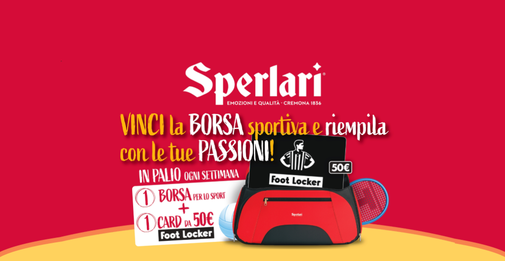 Entra nel mondo dei concorsi Sperlari: gioca, emozionati e prova a vincere splendidi premi ogni giorno. Da oltre 180 anni celebriamo i tuoi momenti speciali.