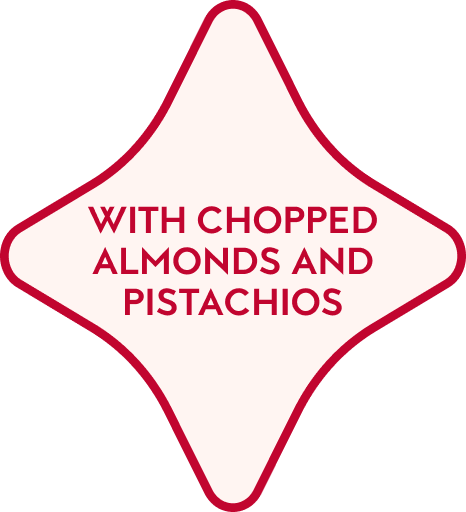 Crunchy pistachio, almond and honey bars with a pistachio-flavoured coating